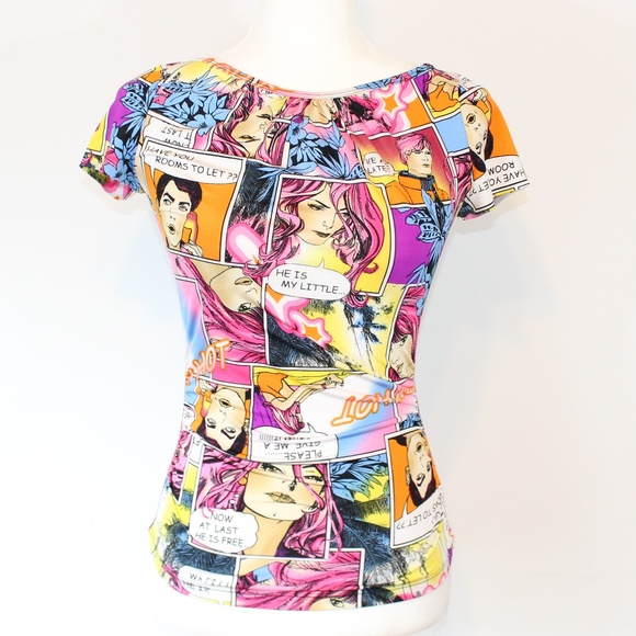 Sweet Crush Tops - Pop Art Blouse, size S